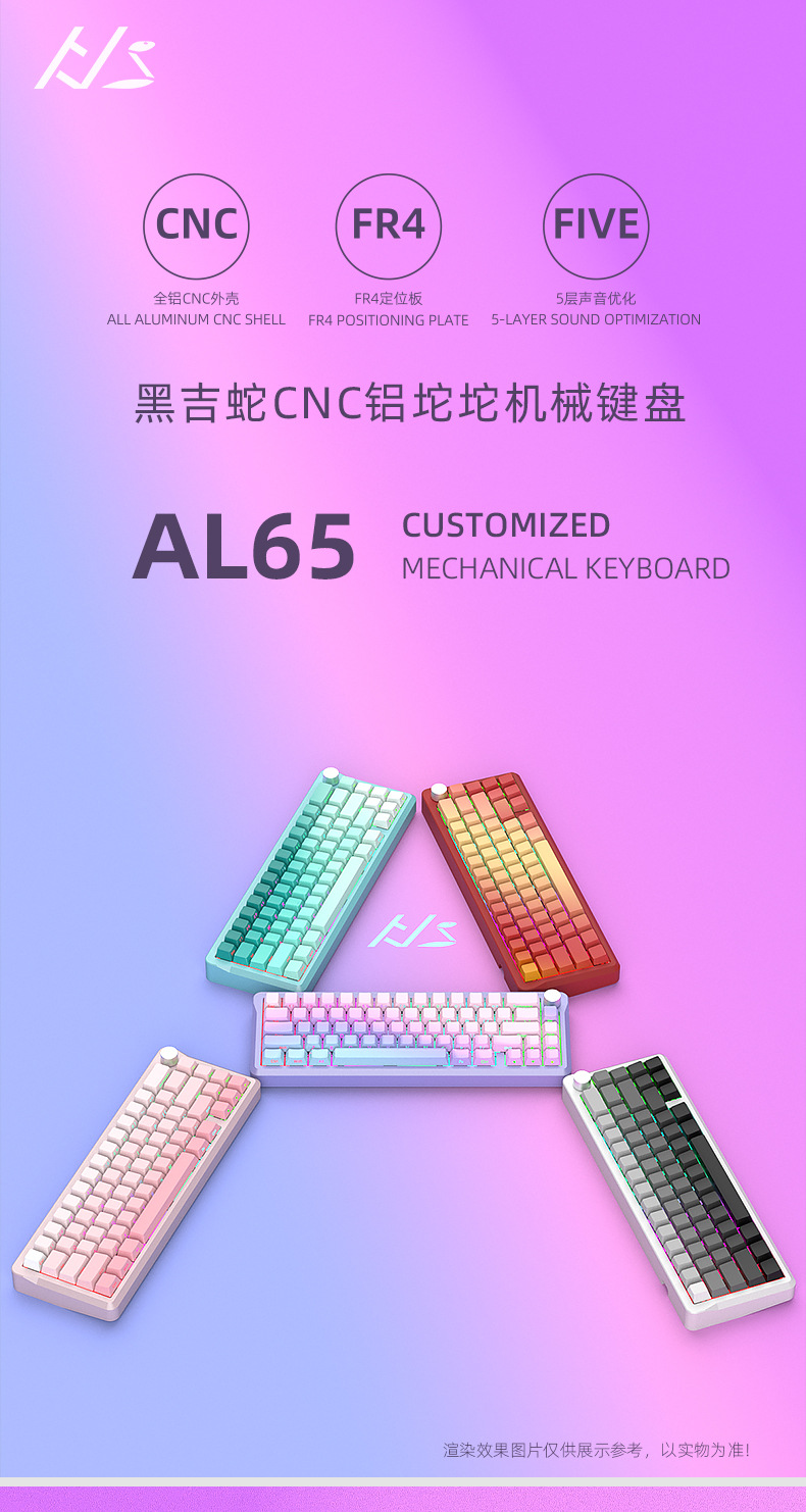 Kit bàn phím cơ nhôm cnc al65