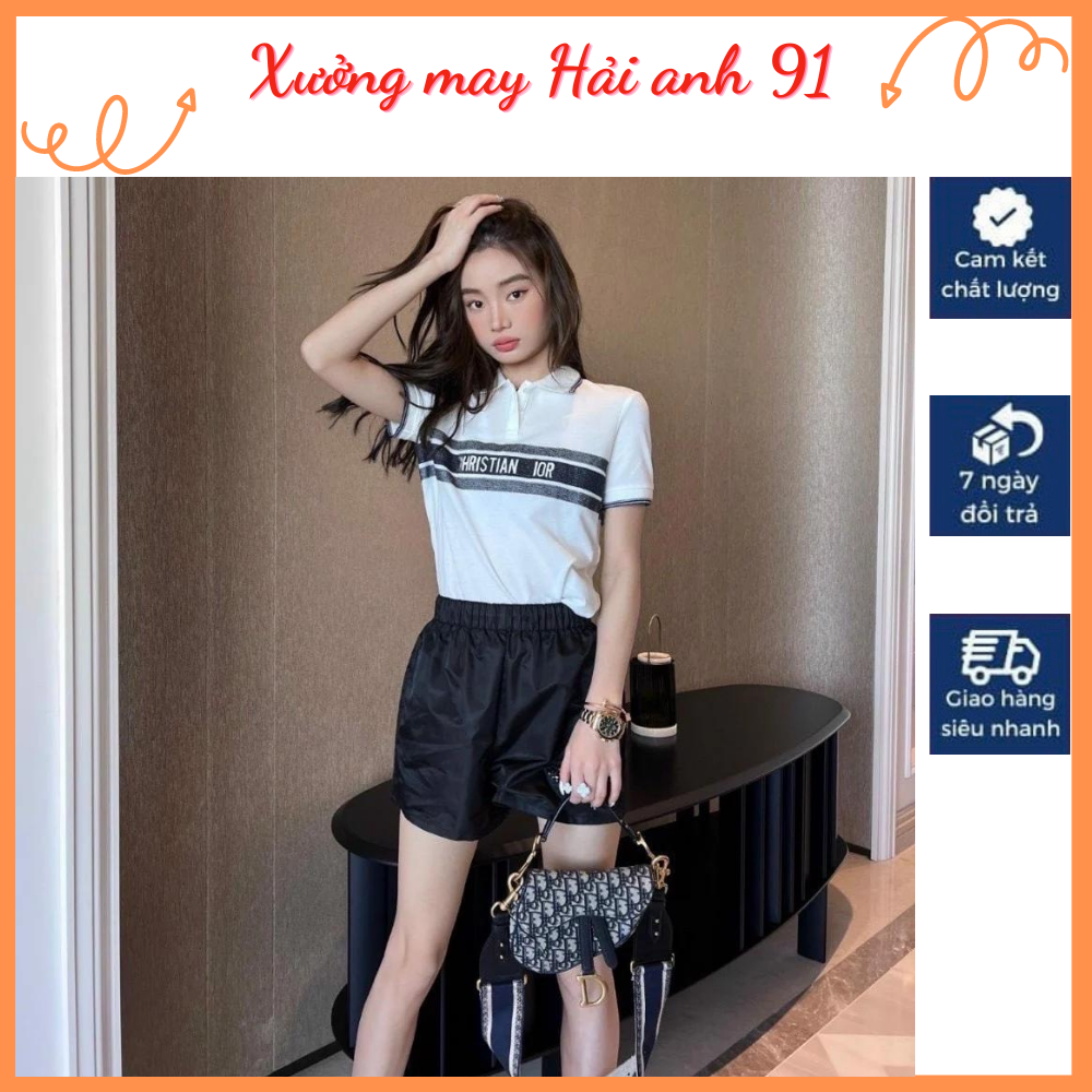 Áo polo nữ dior chữ ngang 2022 siêu hot