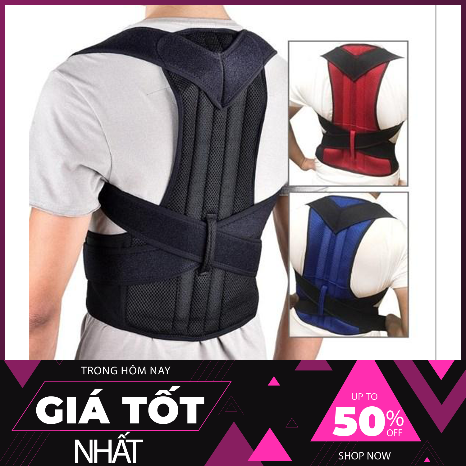 Đai lưng chống gù hiệu quả cho người lớn,đai lưng chống gù lưng cải thiện cột sống, đai chống gù lưng hiệu quả free size