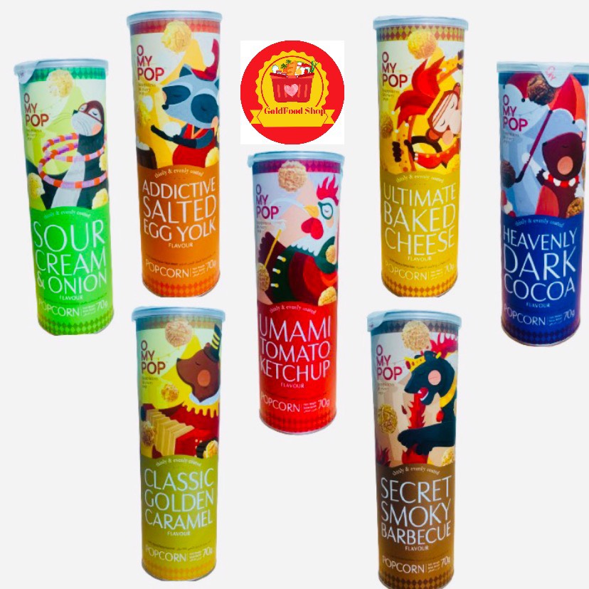 Snack bắp rang omypop đủ vị 70g