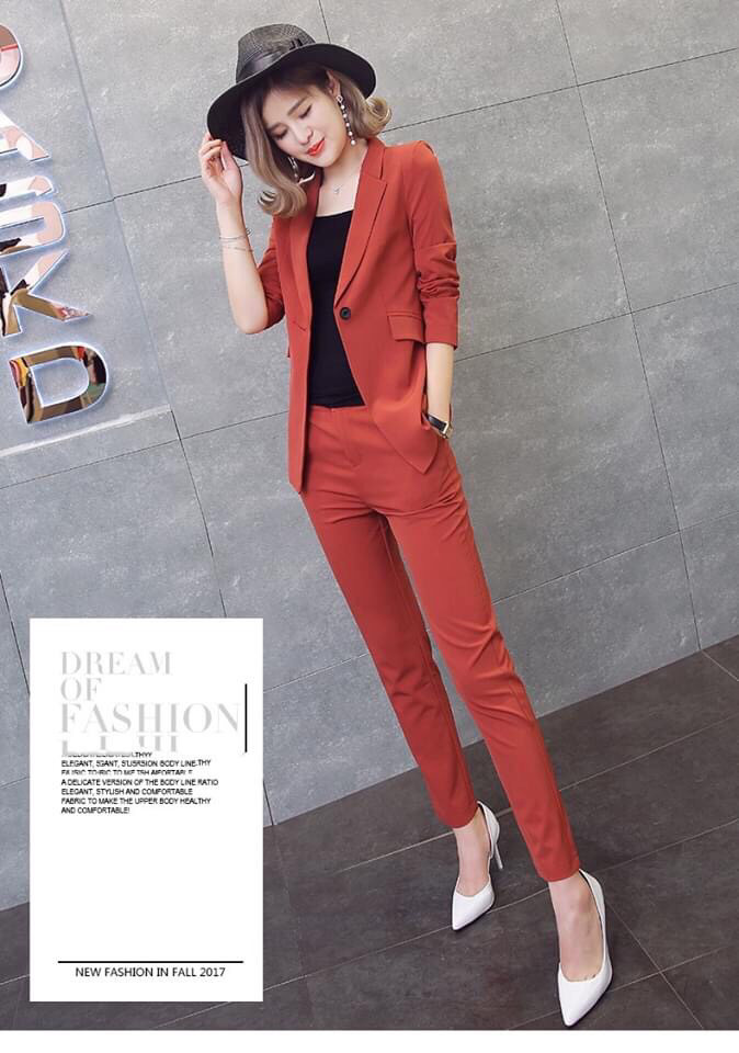 SÉT BỘ VEST CÁCH TÂN NỮ KAKI MỀM MỊN ,CÁ TÍNH TREND DX03