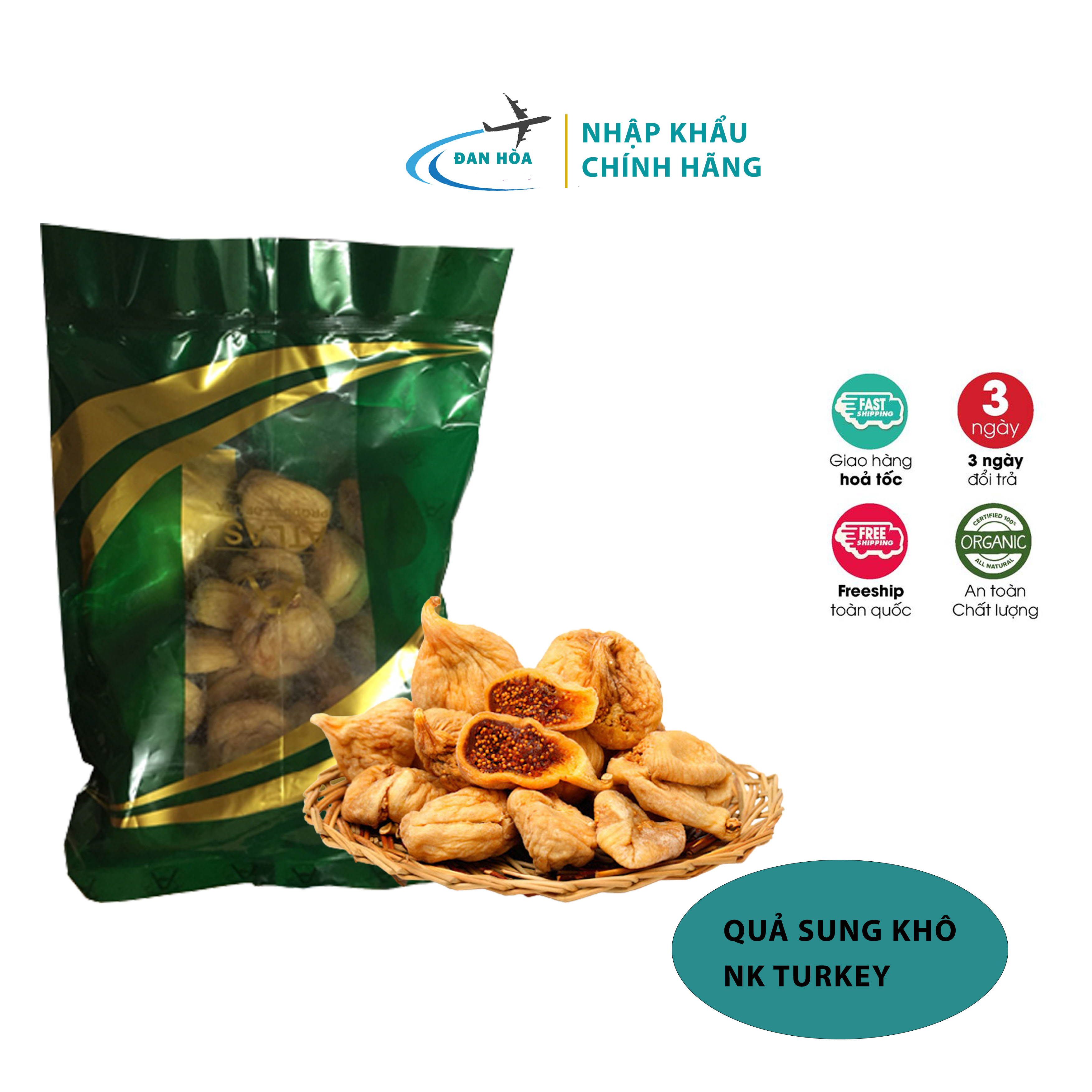 Quả sung sấy khô nhập khẩu turkey hiệu atlas tốt cho sức khỏe không đường
