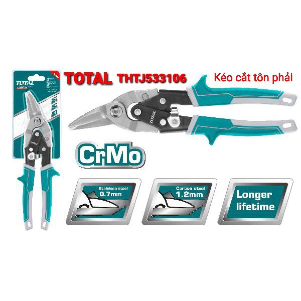 Kéo cắt tole phải total thtj533106