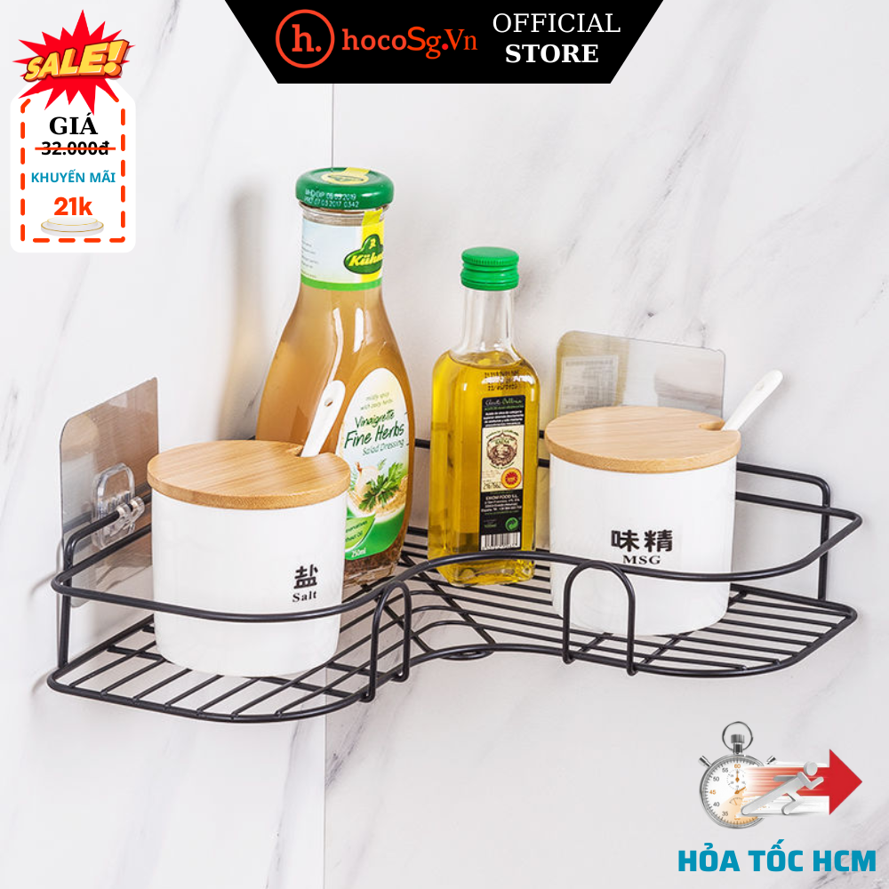 Kệ góc nhà tắm thông minh bằng sắt