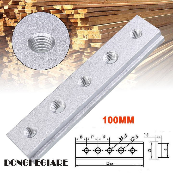 Thanh ray nhôm trượt chế bàn cưa cắt gỗ dùng làm đồ mộc có số đo chính xác cao