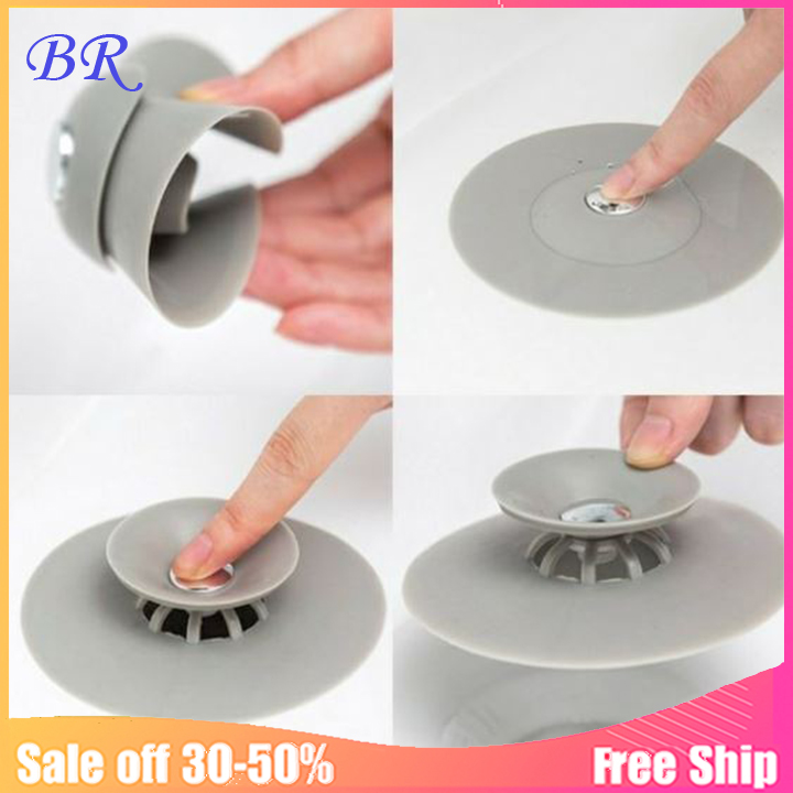 Bịt nắp cống thoát nước silicon, ngăn mùi hôi tiện dụng.