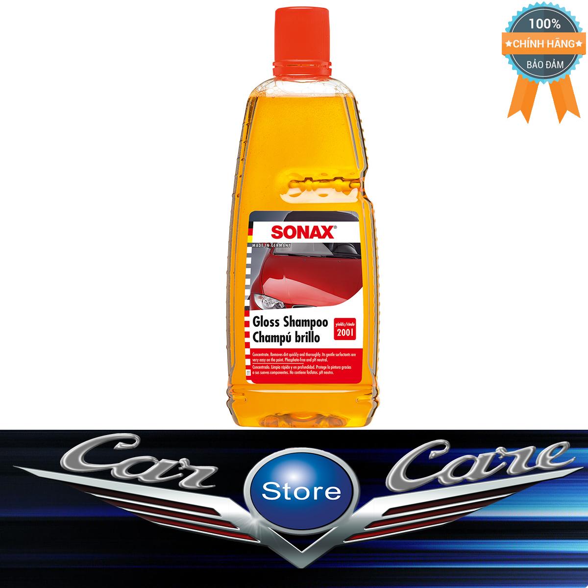 Nước rửa xe đậm đặc sonax gloss shampoo 1l