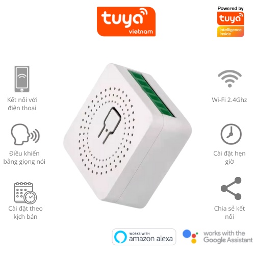 Module công tắc thông minh tuya, wifi, điều khiển bằng giọng nói tb41 smartlife