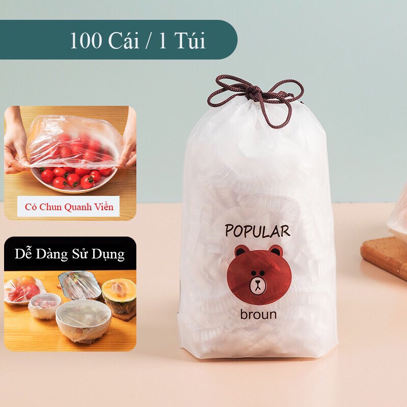 Màng bọc thực phẩm túi bọc thực phẩm set 100 tiện lợi cực hot