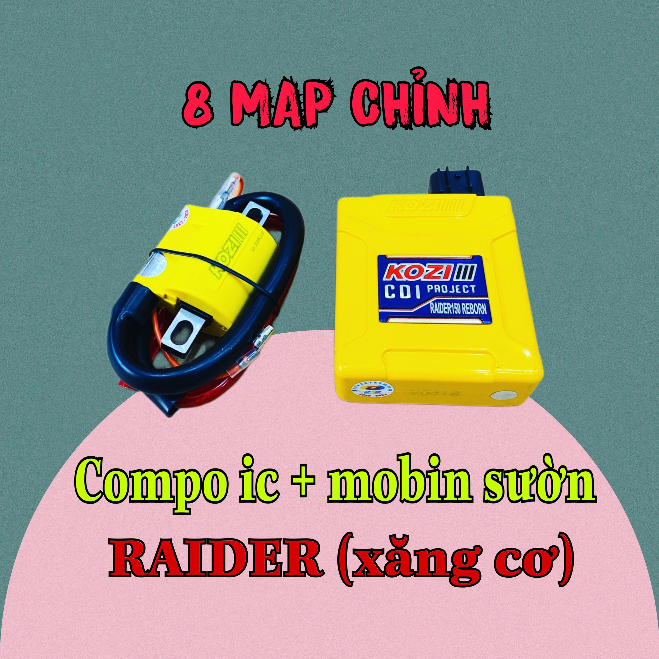 Ic độ nhẹ kozi mở tua raider 8 máp chỉnh chính hãng