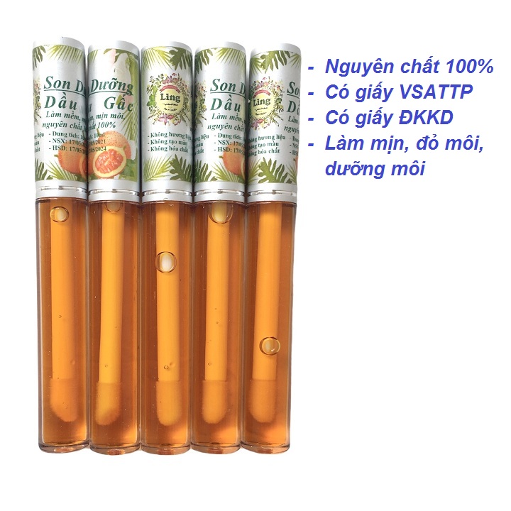 Son dầu gấc giúp môi mềm đỏ tự nhiên nguyên chất 100%