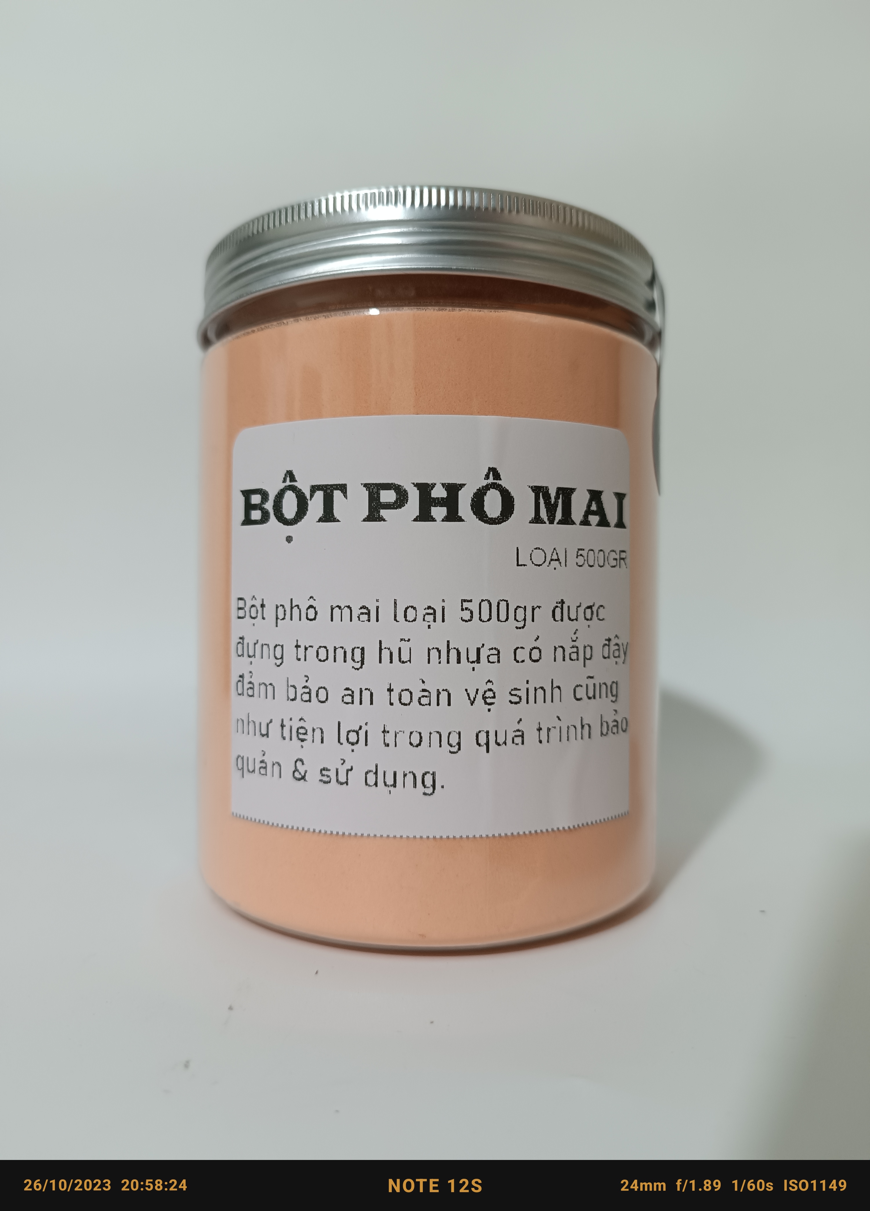 Bột phô mai Hàn Quốc loại 500gr.