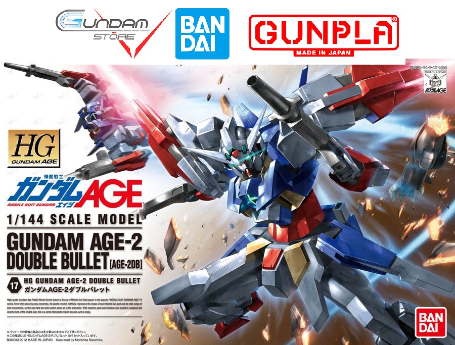 Gundam Bandai Hg Age 2 Double 1/144 HGAGE Đồ Chơi Mô Hình Lắp Ráp Anime Nhật