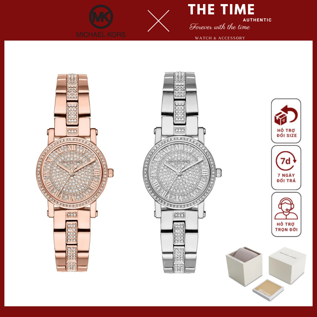Đồng hồ MK nữ Authentic - Đồng hồ Michael Kors nữ Authentic MK3776 & MK3775