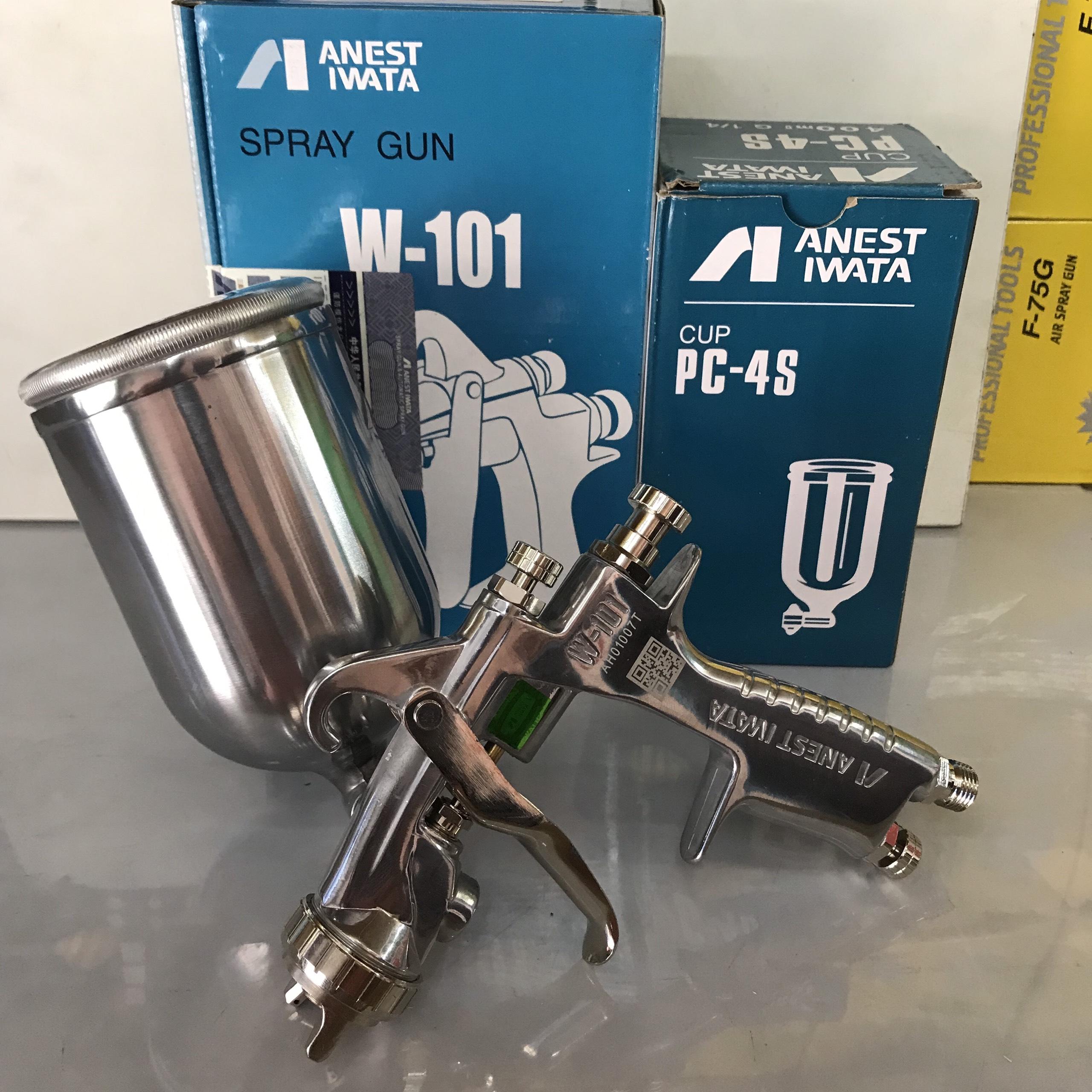 Dụng cụ phun sơn gỗ bóng cao cấp w101 iwata