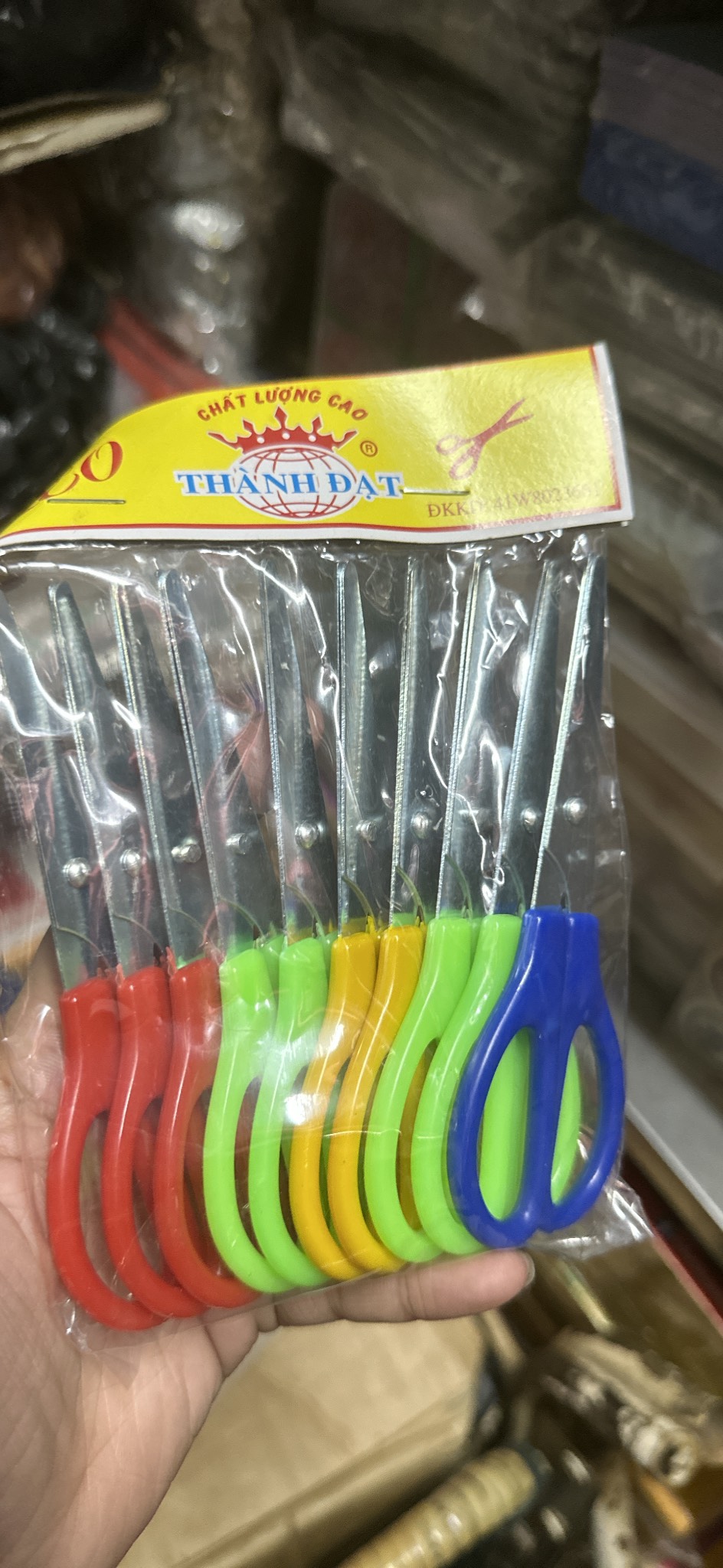 Combo 10 cây kéo cho học sinh nhiều màu