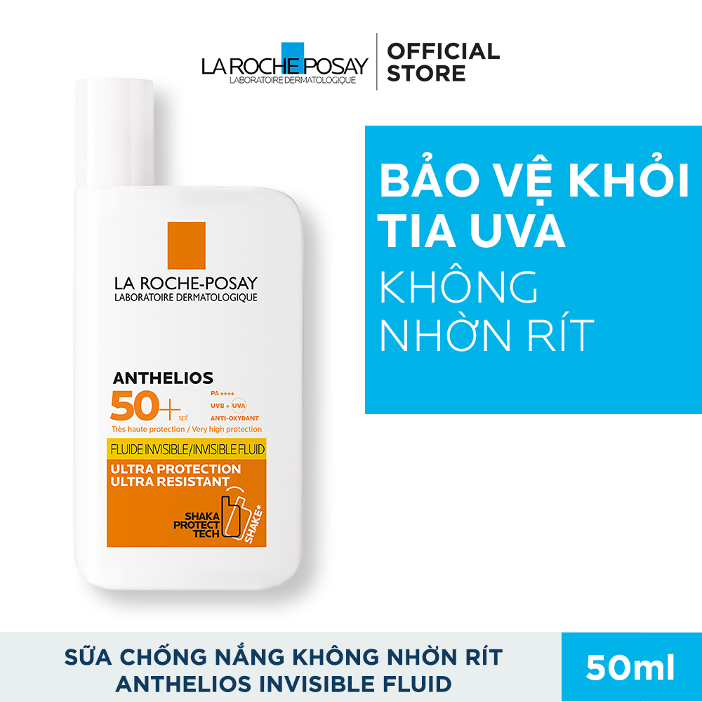 Kem chống nắng dạng sữa lỏng nhẹ không nhờn rít La Roche-Posay Anthelios Invisible Fluid SPF 50+ 50ml 1 f9bd382d3d2cda29ff1a0367700797d7