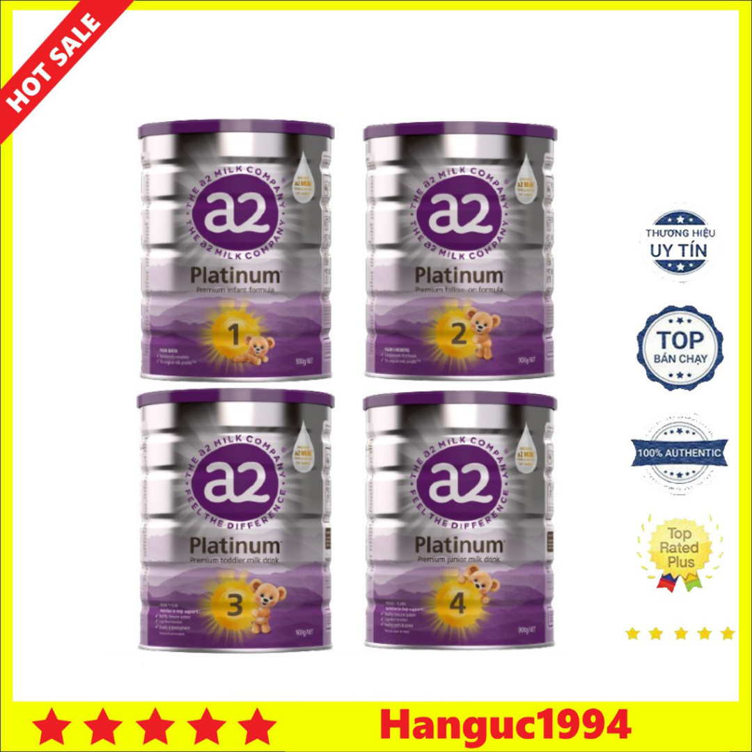 Sữa platinum số 1, 2, 3, 4 hộp 900g là dòng sữa đạm a2 nhập khẩu nội địa úc 100%