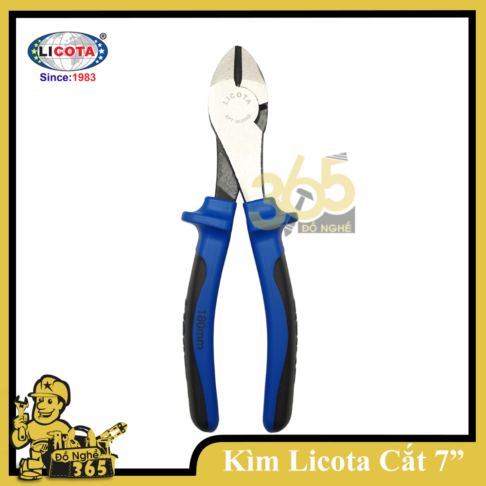 Kìm cắt Cao cấp  LICOTA - APT-36006CSL- TAIWAN, 7 inch (180mm) , 8 inch (200mm) sản xuất Đài Loan, kìm được chế tạo từ thép CRV, có độ cứng cao