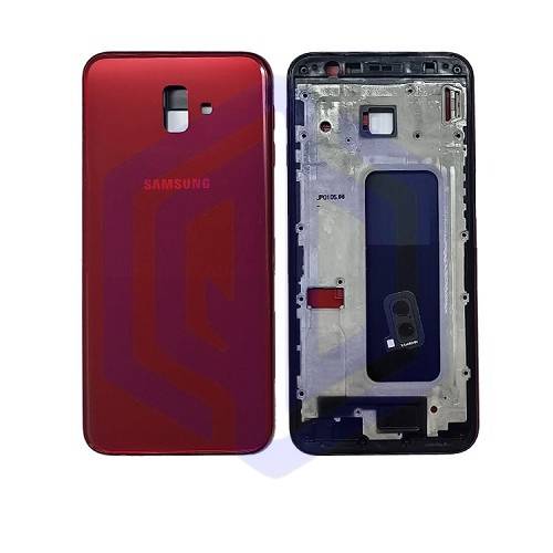 Bộ vỏ + khay sim dành cho samsung j6 plus zin