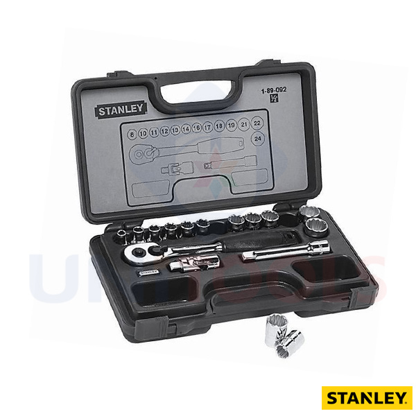 Bộ khẩu stanley 89-092 đầu 1/2 inch 8-24mm 16 món 100% chính hãng