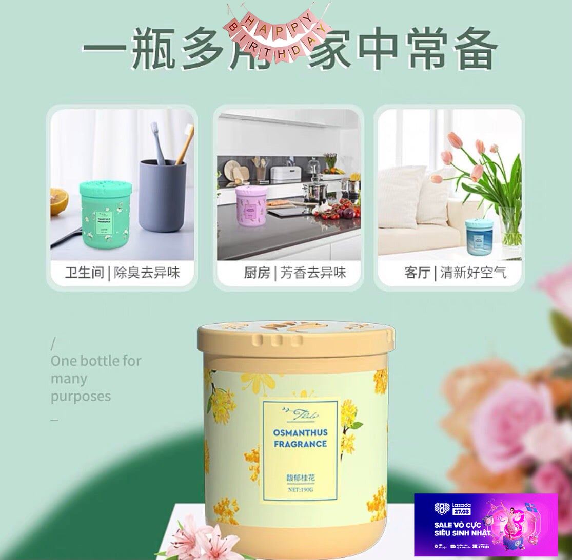 Sáp thơm để phòng khàng khuẩn mùi hương dễ chịu
