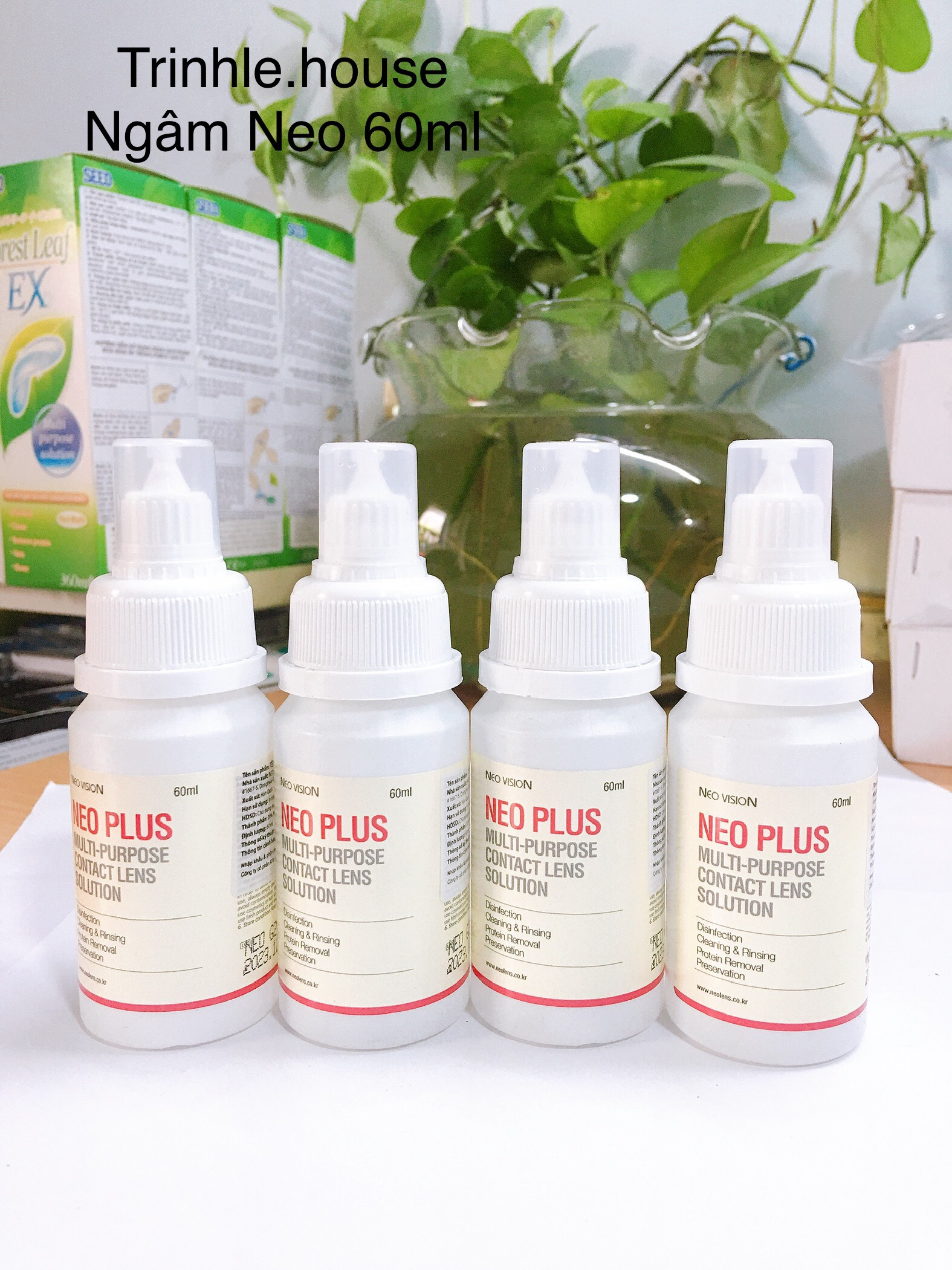 [HCM]Nước Ngâm lens Neo Plus 60ml dung dịch ngâm rửa kính áp tròng neo plus 60ml.