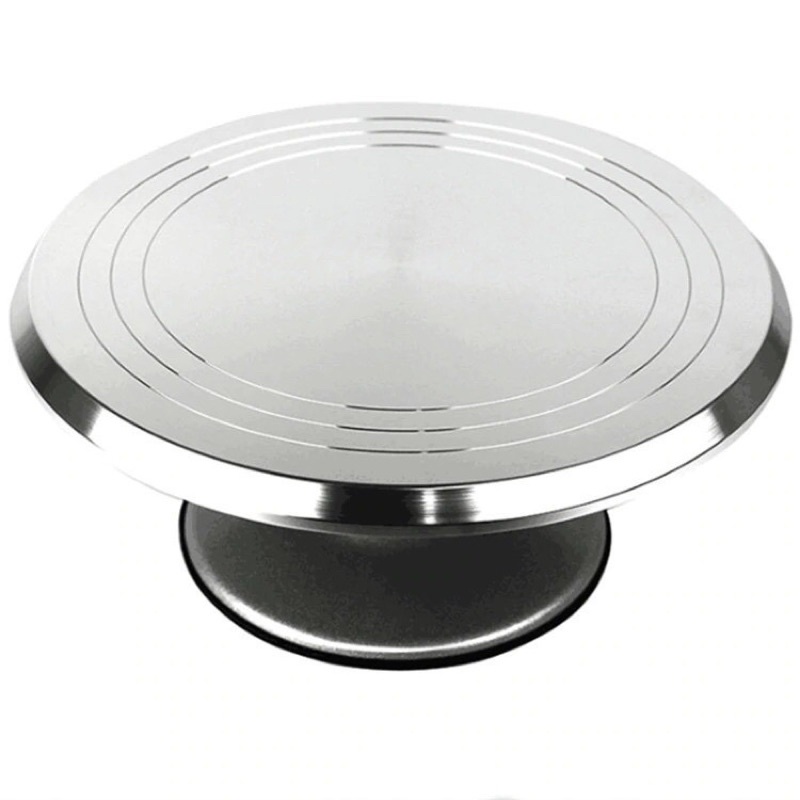 Bàn xoay inox- bàn xoay cây cảnh - trưng bày sản phẩm -làm bánh kem 25cm/31cm/37cm