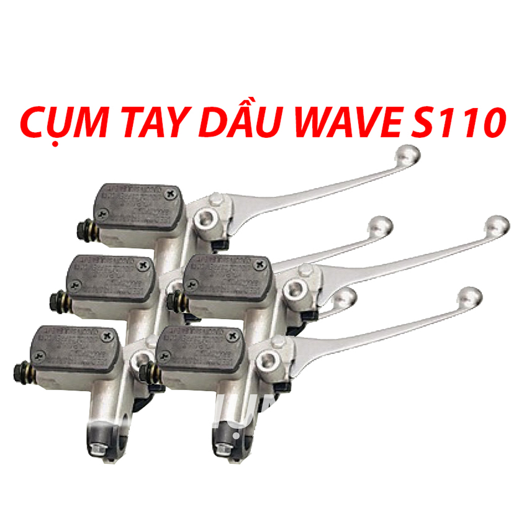 Cụm tay dầu thắng đĩa trước xe wave s110 hàng nissin phs