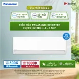 [CHỈ GIAO MIỀN BẮC] [Trả góp 0%] [Chỉ giao miền Bắc] Máy lạnh/Điều hòa Panasonic Inverter CU/CS-XZ12BKH-8 - 1.5HP - Hai chiều - Eco AI - Lọc sạch không khí NanoeX - Wifi - Hàng chính hãng