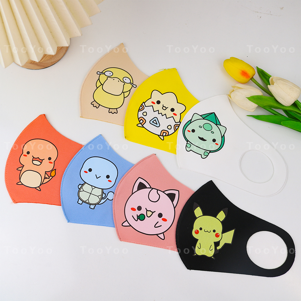Khẩu trang vải su Pokemon dễ thương cute TooYoo BK01060