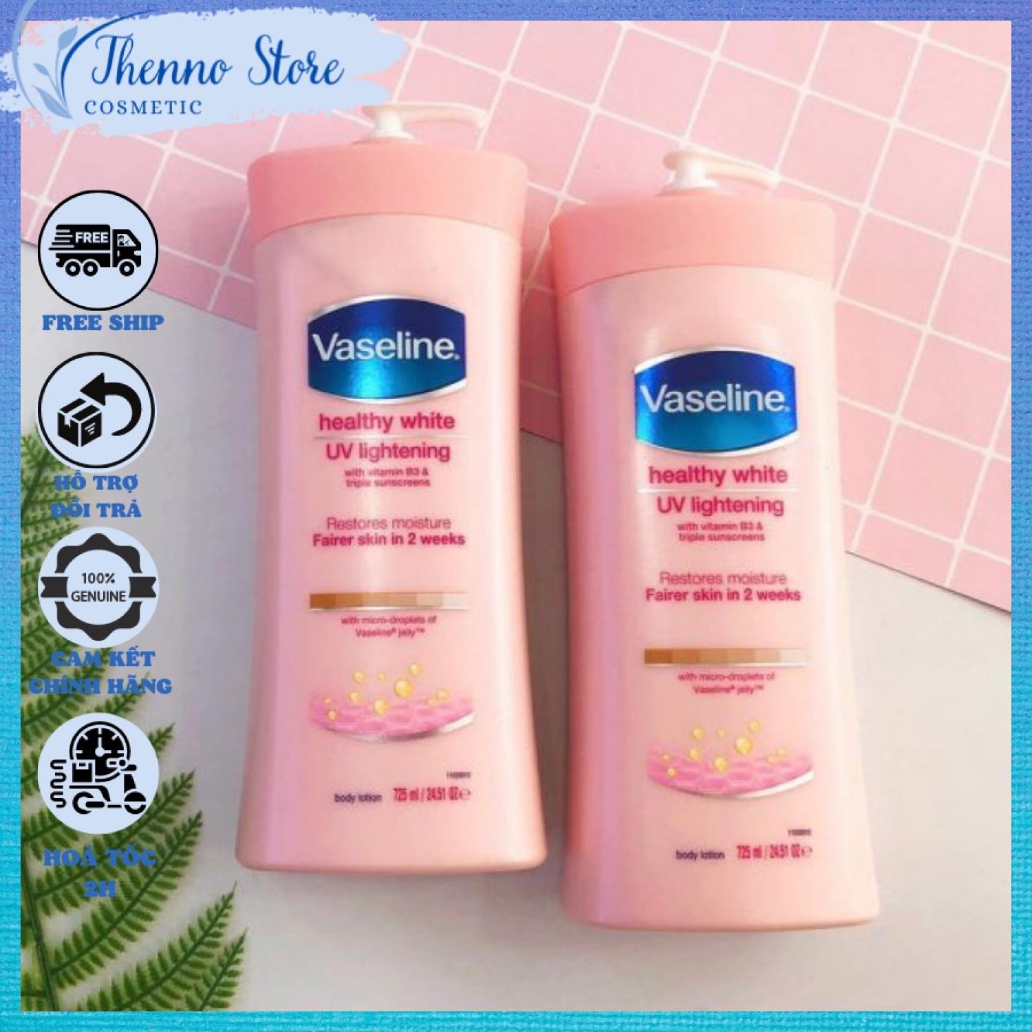 Sữa Dưỡng Thể Vaseline Healthy White UV Lightening Body Lotion 725ml