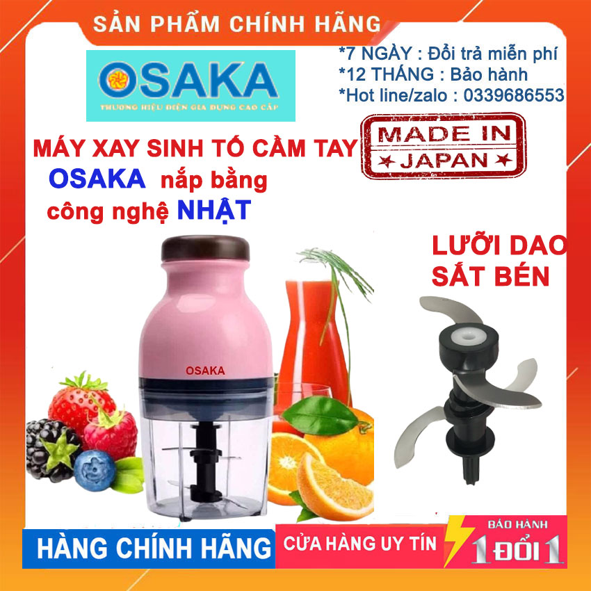 [HCM][ SUPER SALE  - SALE KHỦNG NHẤT ] Máy xay mini đa năng hàng xuất nhật OSAKA nắp bằng - Máy xay sinh tố OSAKA - Máy xay sinh tố mini đa năng Xay Thịt - Xay Đá - Hoa Quả Siêu Nhanh Xay Nhuyễn Mọi Thứ Thứ Thật Dễ Dàng