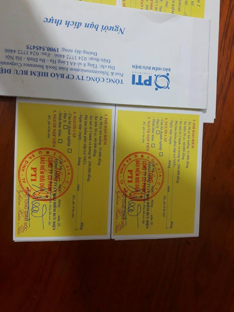 Bảo hiểm xe máy PTI 2 năm 80k