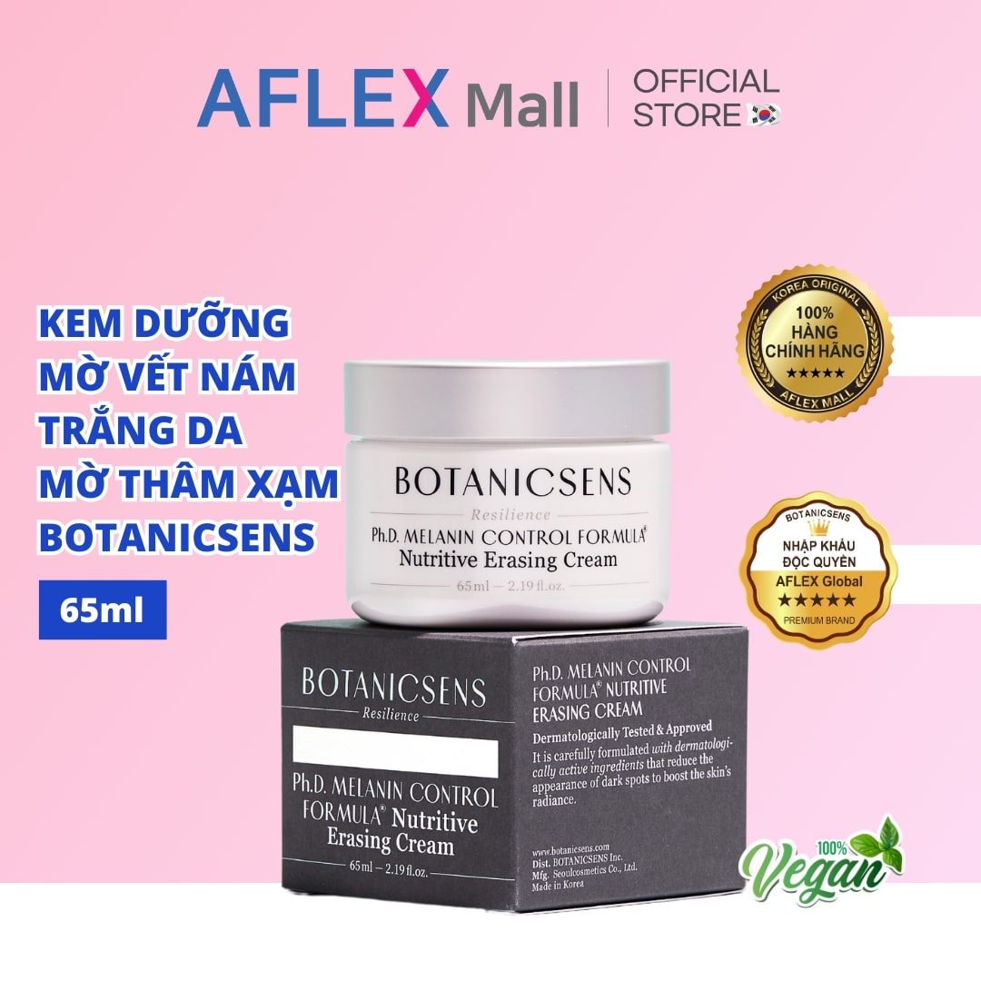 Kem dưỡng trắng da, mờ thâm nám BOTANICSENS Nutritive Erasing Cream
