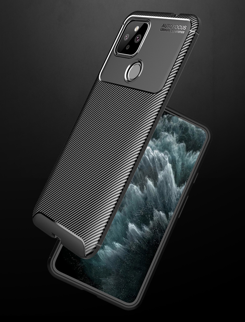 Ốp lưng Google Pixel 4A chống sốc Rugged Armor vân carbon