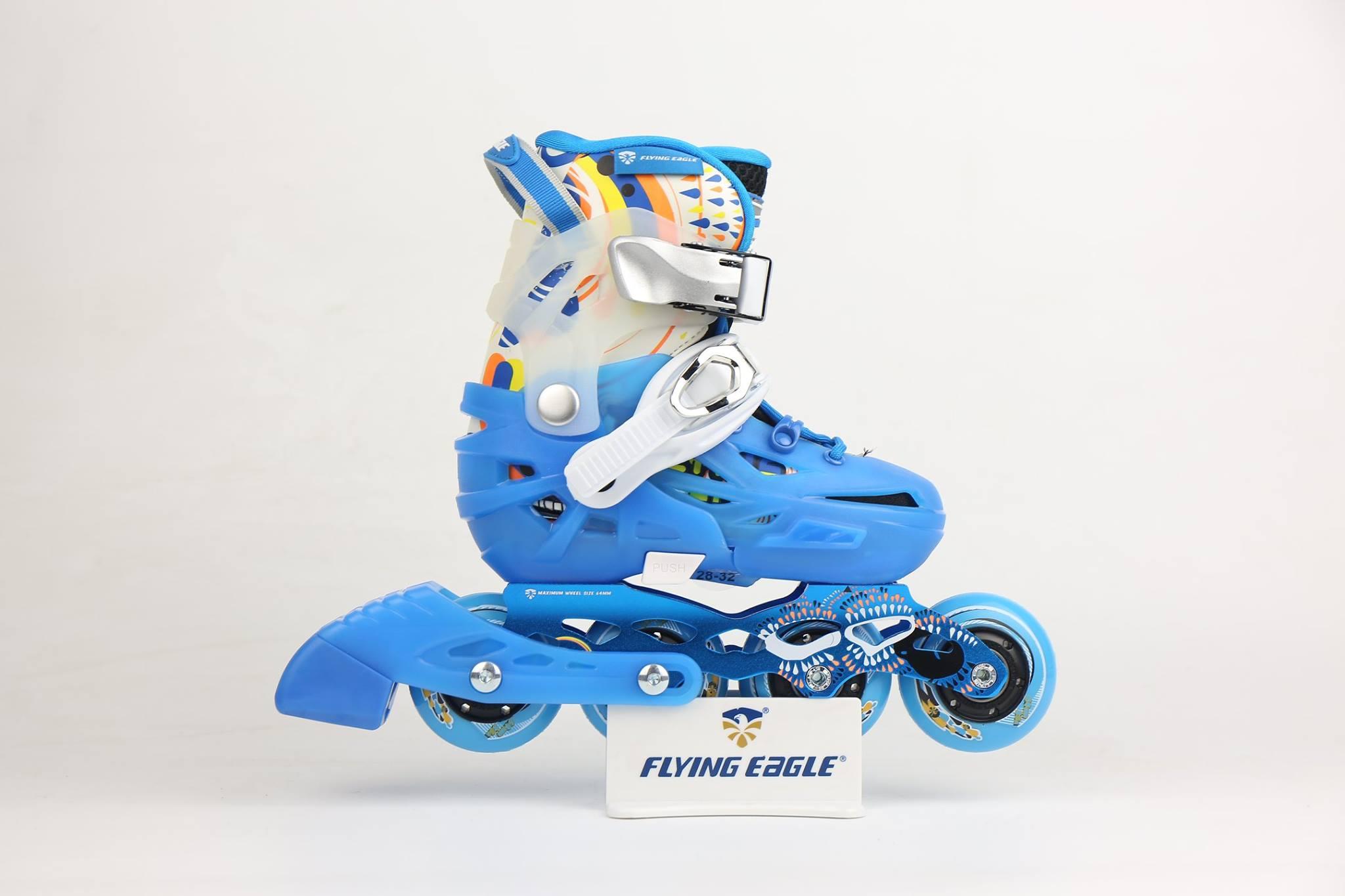 Giày Patin Flying Eagle S6S Trẻ em  ( Tặng Túi Cao Cấp + Bảo hộ OR Phiếu Tập 30 Buổi )