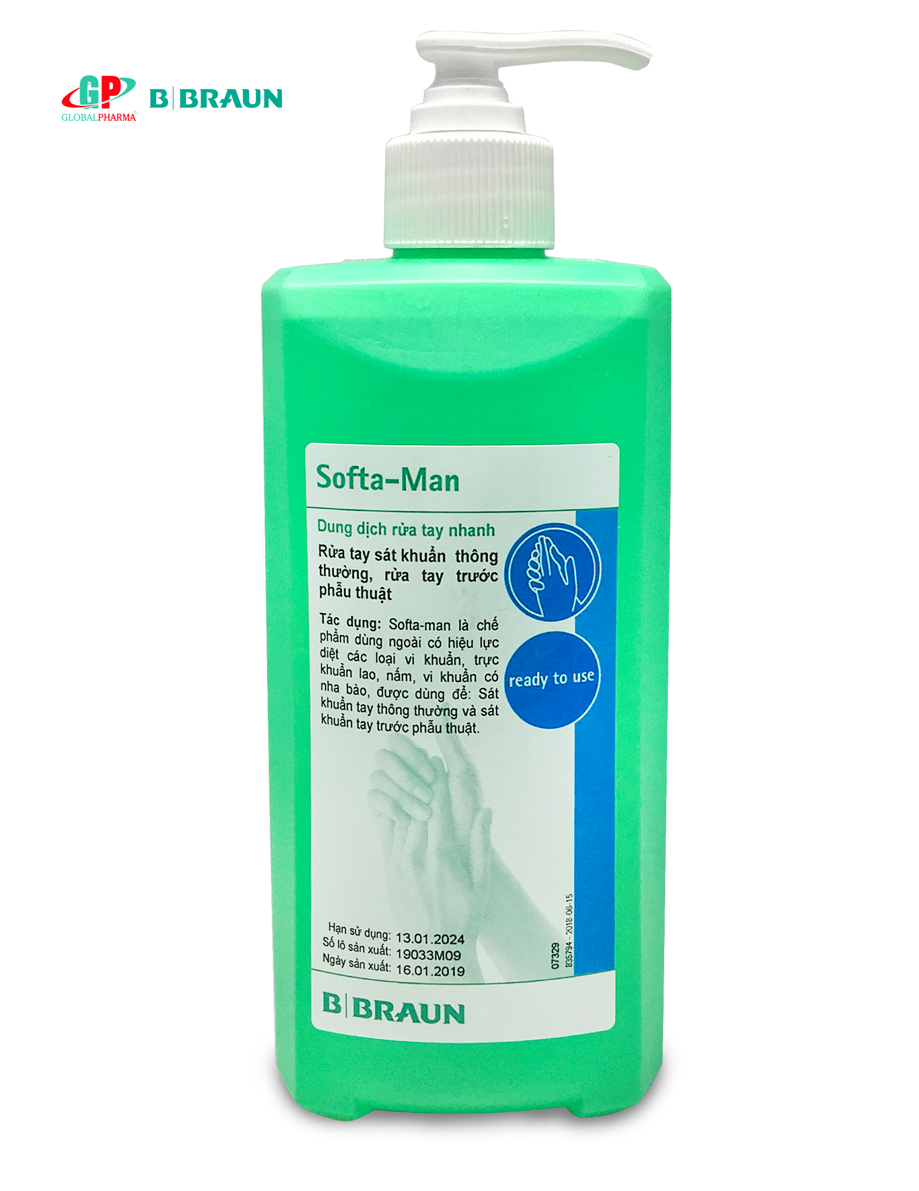 Dung dịch rửa tay sát khuẩn nhanh Softa-Man 500ml