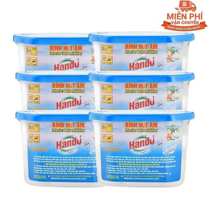 Bộ 6 Bình hút ẩm chống ẩm mốc Hando 450ml GT450ML5 ( Hương Lavender )
