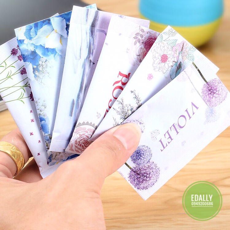 100 túi thơm mini để tủ quần áo giày dép