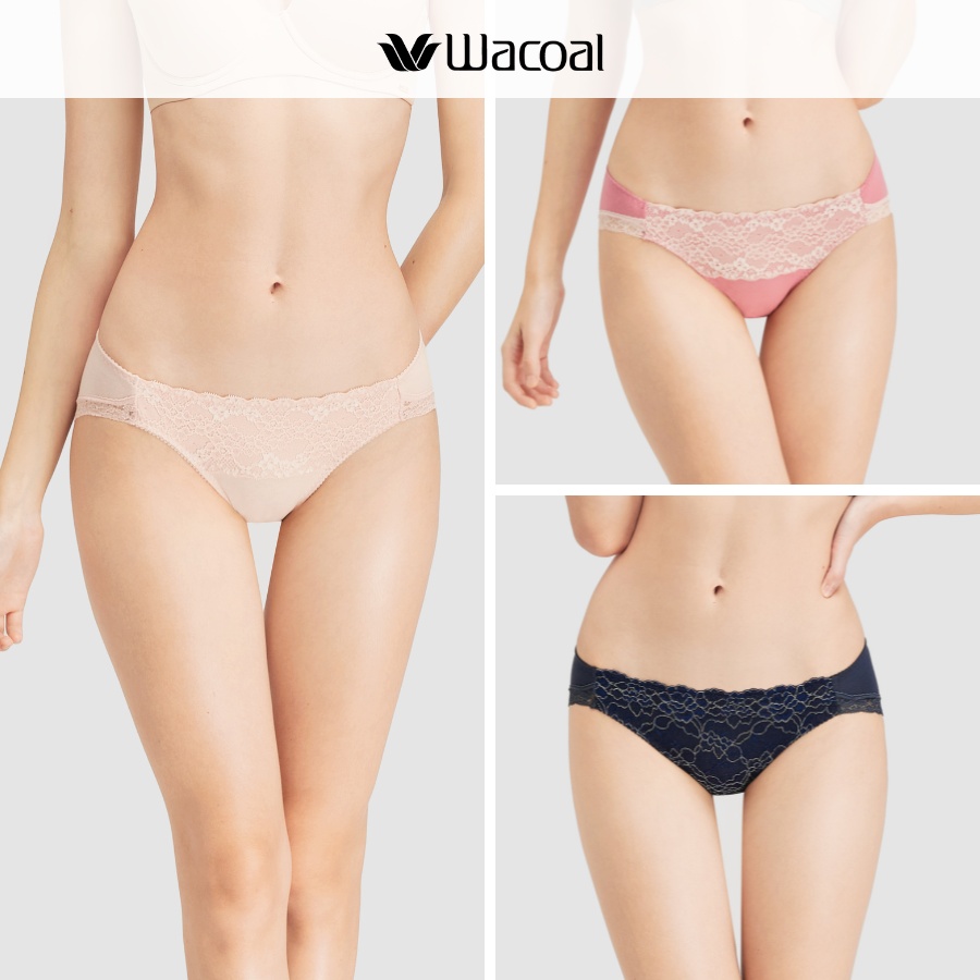 Combo 3 quần lót Wacoal freesize màu, ngẫu nhiên full mông LSH0003