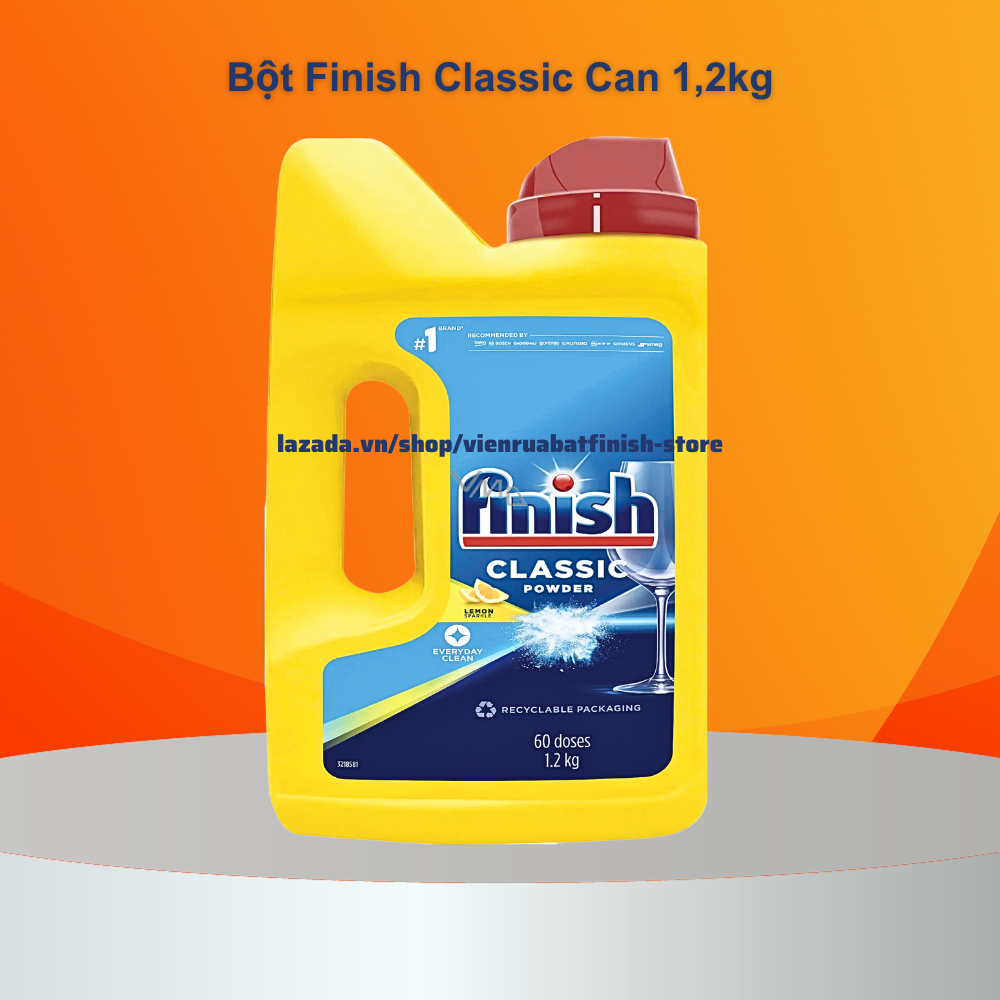 Bột rửa bát finish 1,2 kg rửa cực sạch và tiết kiệm chi phí hàng đức chính hãng