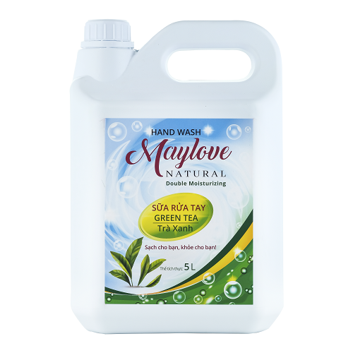 Sữa Rữa Tay Maylove Greentea 5 lít + KM 1 Chai SRT Hoa Phượng 500ml