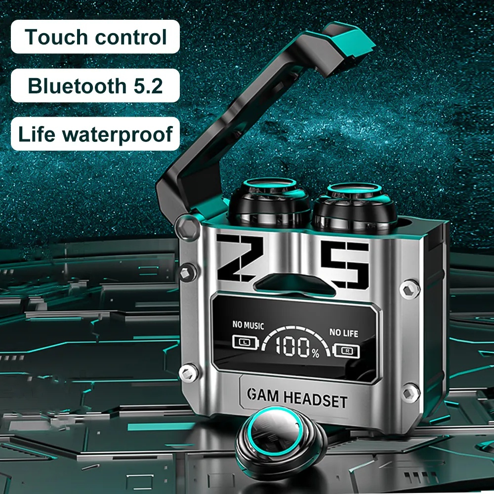  Tai Nghe Bluetooth M25  Tai Nghe Chuyên Dùng CHo Các Game Thủ Kiêm Sạc Dự Phòng ,Thiết Kế Ấn Tượng Âm Thanh Chất Lượng Nổi Bật  Có Mic Chóng Nước 