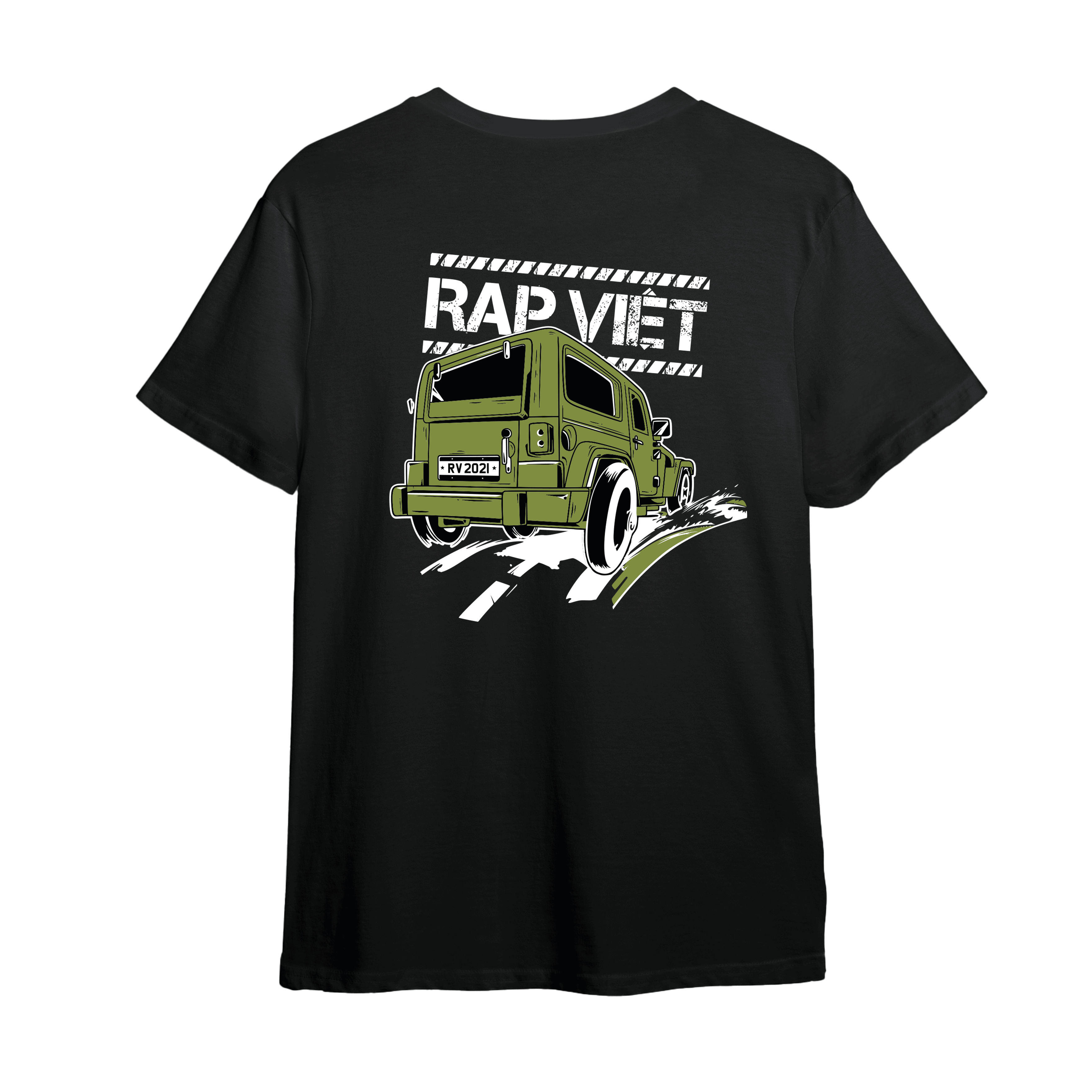 Áo thun rap việt hype xanh tay ngắn cotton, oversized, unisex - rap việt hype t-shirt / green - vieshop