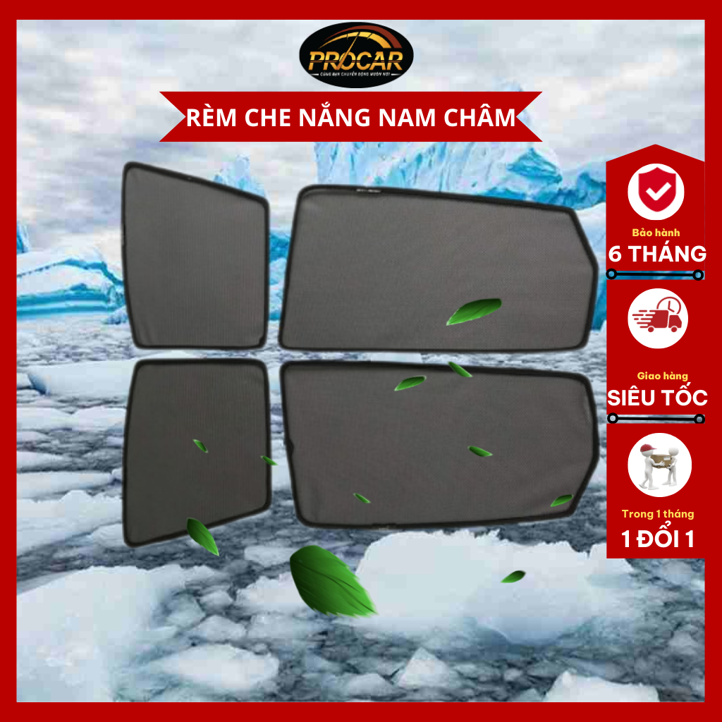 Bộ rèm nam châm che nắng ô tô, rèm che nắng, chắn nắng ô tô cao cấp, phù hợp cho từng hãng xe.