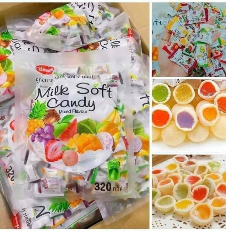 Kẹo Trái Cây Thailand Milk Soft Candy gói 300g - ăn vặt - bánh kẹo