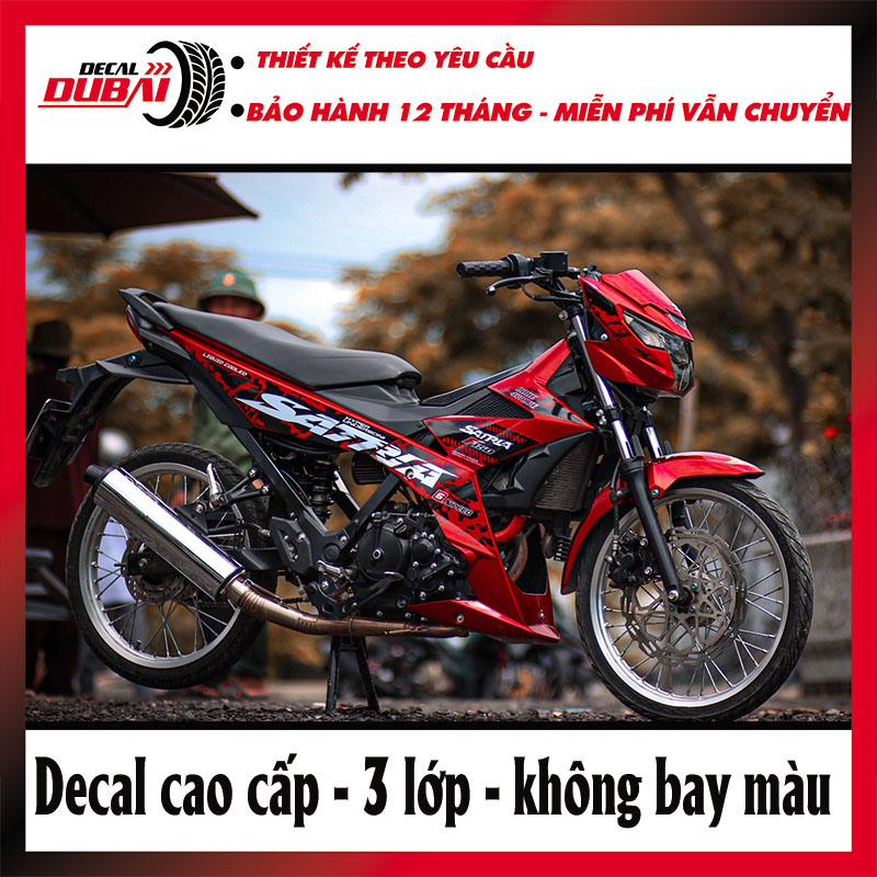 Tem trùm satria đỏ rỉ sét cực ngầu