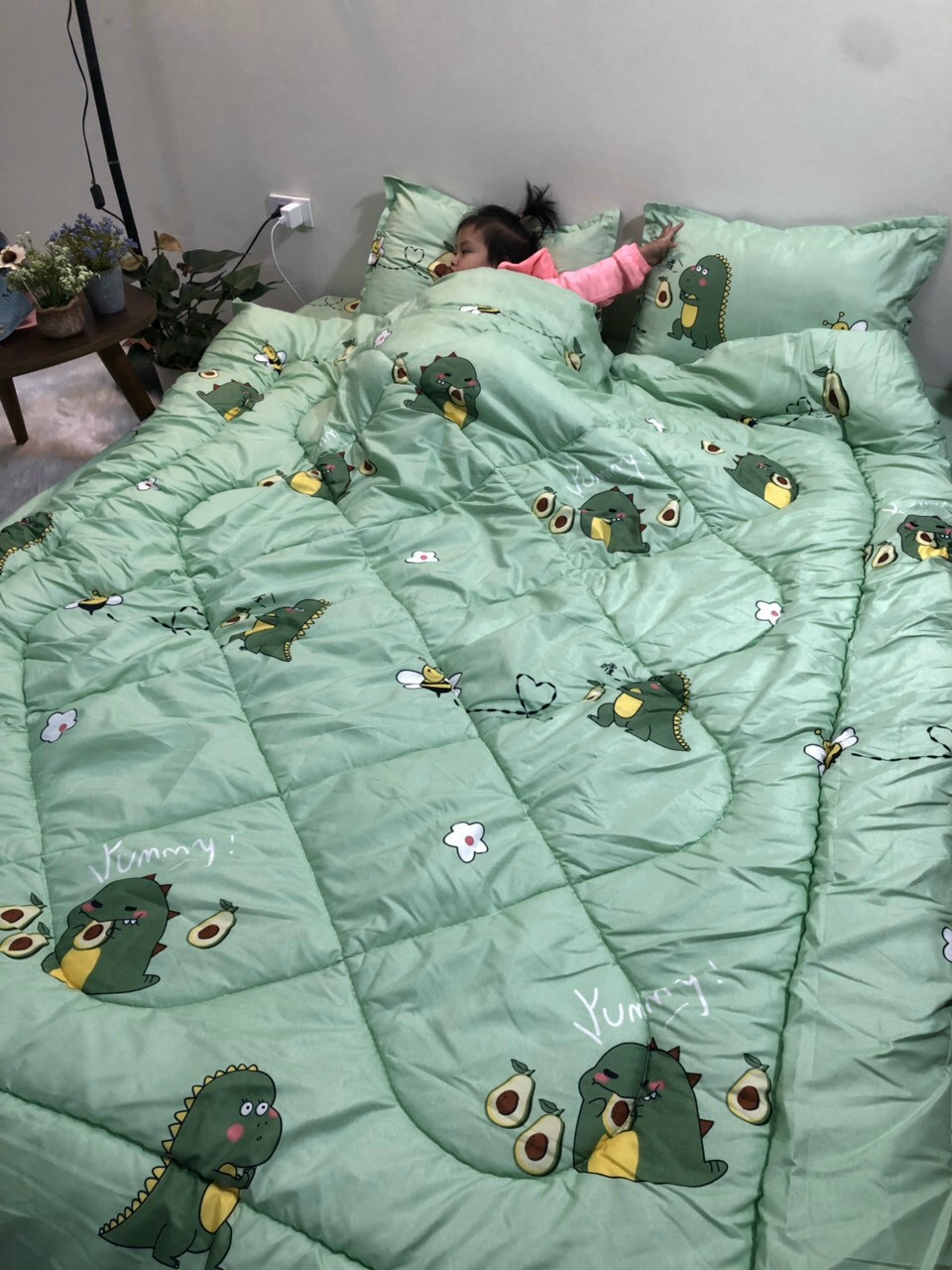 Chăn Phao, Chăn Chần Bông, Cotton Poly Siêu Nhẹ, Siêu Ấm