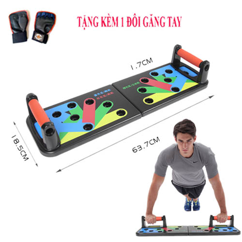 Bộ Dụng Cụ Hít ĐấtChống Đẩy Đa Dạng Bài Tập 22 In 1 + Tặng Kèm Găng Tay Tập